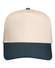 Valucap 8869 Five Panel Cap | Natural/ Charcoal