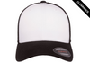 Clearance - Flexfit 6511 Mesh Trucker Cap | Black/ White/ Black