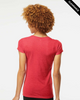 Clearance - M&O 3542 Women's Fine Blend V-Neck T-shirt | Heather Red
