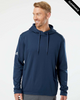 Clearance - Adidas A530 Textured Mixed Media Hooded Sweatshirt | Collegiate Navy