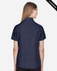 Clearance - Harriton M560W Women's Barbados Textured Camp Shirt | Navy