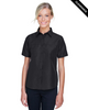 Clearance - Harriton M580W Ladies' Key West Short-Sleeve Performance Staff Shirt | Black