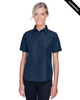 Clearance - Harriton M580W Ladies' Key West Short-Sleeve Performance Staff Shirt | Navy