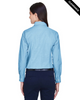 Clearance - Harriton M600W Ladies' Long-Sleeve Oxford with Stain-Release Shirt | Light Blue