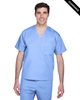 Clearance - Harriton M897 Adult Restore Scrub Top | Ciel Blue