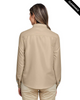 Clearance - Harriton M580LW Ladies' Key West Long-Sleeve Performance Staff Shirt | Khaki