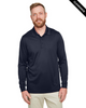 Clearance - Harriton M348LT Men's Tall Advantage Long Sleeve Snag Protection Plus IL Polo | Dark Navy
