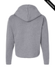 Clearance - Next Level 9384 Ladies' Cropped Pullover Hooded Sweatshirt | Heather Grey