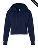 Clearance - Next Level 9384 Ladies' Cropped Pullover Hooded Sweatshirt | Midnight Navy