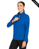 Clearance - Devon & Jones DG410W Crownlux Performance® Ladies' Windsor Welded Quarter-Zip | French Blue