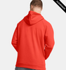 Clearance - Under Armour 1379757 Men's Rival Fleece Hooded Sweatshirt | Red/White