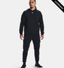 Clearance - Under Armour 1379757 Men's Rival Fleece Hooded Sweatshirt | Black/White