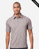 Clearance - North End NE115 Eclipse Jacquard Polo | Burgundy Heather