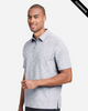Clearance - North End NE115 Eclipse Jacquard Polo | Platinum Heather