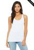 Clearance - Bella+Canvas 8430 Women's Tri-Blend Racerback Tank Top | Solid White Triblend