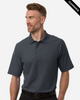 Clearance - Harriton M105 Men's Maverick CVC Pique Polo | Dark Charcoal