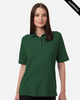 Clearance - Harriton M105W Women's Maverick CVC Pique Polo | Dark Green
