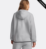 Clearance - Under Armour 1379842 Women's Unstoppable Fleece Full-Zip | Mod Grey/ Black