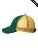 Clearance - Valucap AH80 Bio-Washed Trucker Cap | Dark Green/ Gold