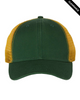 Clearance - Valucap AH80 Bio-Washed Trucker Cap | Dark Green/ Gold