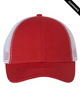 Clearance - Valucap AH80 Bio-Washed Trucker Cap | Red/ White