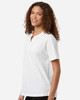 Devon & Jones DG102W Women's Seaton Pebble Textured Polo | White