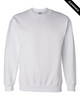 Clearance - Gildan 12000 DryBlend® Crewneck Sweatshirt | White