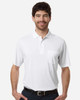 CORE365 CE108P Men's Nova Performance Pique Pocket Polo | White