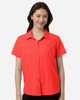 CORE365 CE520W Women's UltraUVP Shoreline Short Sleeve Staff Shirt | Marina Red