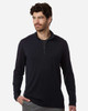 North End NE405 Men's JAQ Stretch Performance Quarter-Zip | Black/ Carbon
