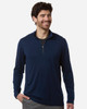 North End NE405 Men's JAQ Stretch Performance Quarter-Zip | Classic Navy/ Carbon