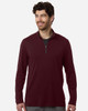 North End NE405 Men's JAQ Stretch Performance Quarter-Zip | Burgundy/ Carbon