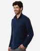 North End NE405 Men's JAQ Stretch Performance Quarter-Zip | Classic Navy/ Carbon
