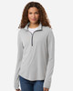 North End NE405W Women's JAQ Stretch Performance Quarter-Zip | Platinum/ Carbon