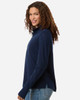North End NE405W Women's JAQ Stretch Performance Quarter-Zip | Classic Navy/ Carbon