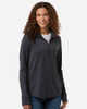 North End NE405W Women's JAQ Stretch Performance Quarter-Zip | Carbon/ Black