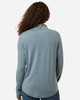 North End NE405W Women's JAQ Stretch Performance Quarter-Zip | Opal Blue/ Carbon