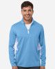 Puma Golf 628858 Men's Pure 2.0 Quarter-Zip | Team Light Blue/ White Glow