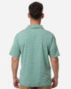 Team 365 TT125 Men's Relay Heathered Stripe Polo | Sport Forest Heather/ White