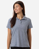 Team 365 TT125W Women's Relay Heathered Stripe Polo | Sport Dark Navy Heather/ White