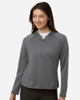 Team 365 TT200W Women's Qualify Quarter-Zip Hooded Pullover | Sport Graphite