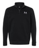 Under Armour 6012710 Men's Icon Fleece Quarter-Zip Pullover | Black/ White