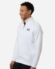 Under Armour 6012710 Men's Icon Fleece Quarter-Zip Pullover | White/ Black