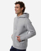 Under Armour 6014161 Men's Team Icon Fleece Hooded Sweatshirt | Mod Grey Light Heather/ White