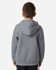 Under Armour 6014162 Youth Team Icon Fleece Hooded Sweatshirt | Pitch Grey Medium Heather/ White