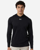 Under Armour 6014164 Men's Team Vanish Hooded Long Sleeve T-Shirt | Black/ White