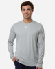 Under Armour 6014166 Men's Team Vanish Long Sleeve T-Shirt | Mod Grey/ White