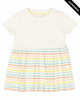 Clearance - Rabbit Skins 5330 Infant Fine Jersey Dress | Natural/ Sunkissed Stripe