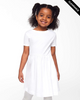 Clearance - Rabbit Skins 5333 Toddler Fine Jersey Dress | White