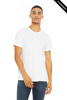 Clearance - Bella+Canvas 3413 Tri-Blend Short Sleeve | Solid White Triblend
